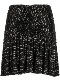 IRO Riham polka-dot Draped Miniskirt - at Farfetch